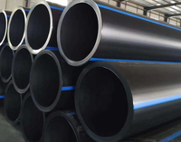 Tube de pression HDPE 6 mm résistant aux UV, flexible, à fusion bout à bout, pour irrigation, drainage, alimentation en eau, anti-fissuration, faible entretien, ISO