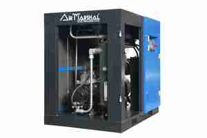 Compresor de Aire de Tornillo Rotativo con Inyección de Aceite, Equipo Industrial de Compresión de Aire para Operaciones Continuas en Fábricas - Product Image 3