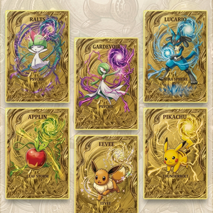 Carte de collection Pokémon en métal gravée au laser, carte à collectionner Pikachu Charizard, jouet de présentation pour salle de jeux, cadeau - Product Image 3