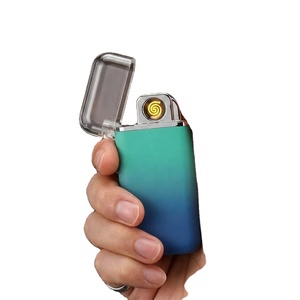 Encendedor USB Metálico Delgado de Alta Calidad, Encendedor Electrónico Recargable a Prueba de Viento, Serie 20K 30K para Fumadores de Tabaco - Product Image 6