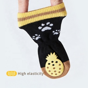 <span class=keywords><strong>Calcetines</strong></span> Elásticos para Mascotas con Puntos de Gel Antideslizantes, Diseño de Piña y Fresa para Cachorros - Product Image 4
