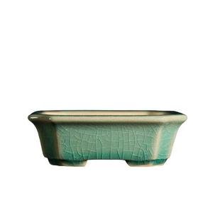 Ceramic Miniature Bonsai Pot Small Rectangular <b>Trough</b> Palm Sized For Succulents - Product Image 5