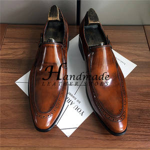 Zapatos de vestir para hombre de cuero vacuno de alta gama con punta en pico, modernos para eventos formales y fiestas, ideales para trajes. - Product Image 4