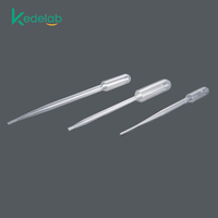 Pipettes Pasteur jetables en plastique de différents types, directement de l'usine LAB