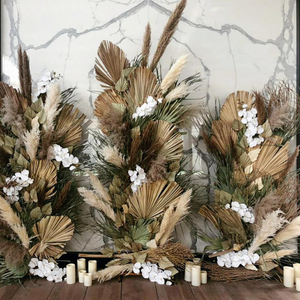 Vente flash : grandes feuilles de <span class=keywords><strong>palmier</strong></span> séchées naturelles pour la décoration de mariage - Product Image 5