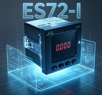 EASTSONG ES72-I Amperímetro Digital Monofásico 67x67mm con Panel LED Rojo 5A RS485 Modbus RTU Clase 0.5 Resistente a Altas Temperaturas IP65
