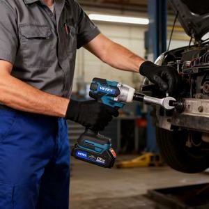 Clé à chocs sans balais Oem <span class=keywords><strong>Vetex</strong></span> 21V Batterie Li-on Batterie 2Ah Puissance longue durée pour réparation automobile Clé de qualité industrielle - Product Image 3