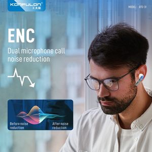 KONFULON 2025 ENC TWS Earbuds Hot Selling Portable Mini In-Ear Headphone for Teenagers/Youth <strong>Crazy</strong> <strong>Earphone</strong> Small Size JL - Product Image 5