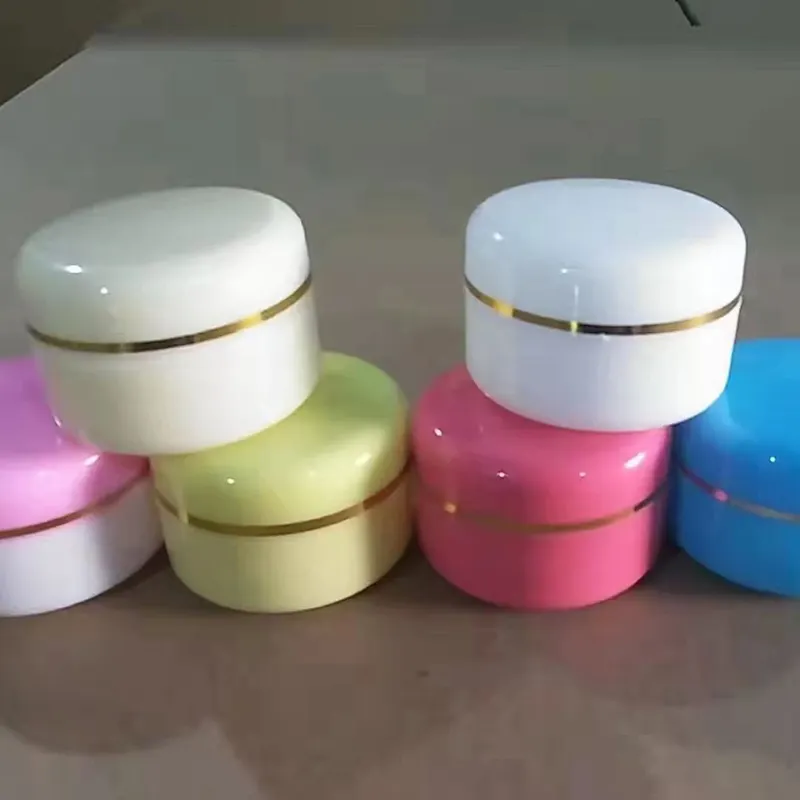 Groothandel Custom Huisdier Brede Mond Plastic Cosmetica Verpakking Potten Met Deksel