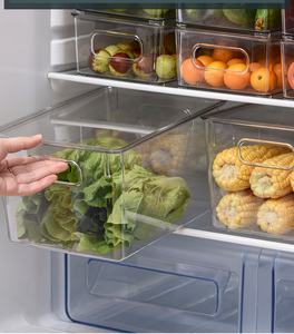 Made Stackable Refrigerator Bins Stackable Freezer Food Organizer Stackable Plastic Freezer Organizer