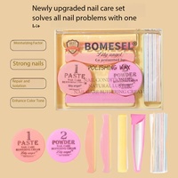 Kit professionnel de décoration d'ongles pour bébés, vernis solide en plastique et outils de polissage en laine, boîte de manucure et pédicure