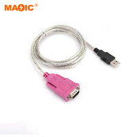 Câble adaptateur USB2.0 vers RS232, convertisseur de câble adaptateur série DB9 DCE, câble connecteur mâle