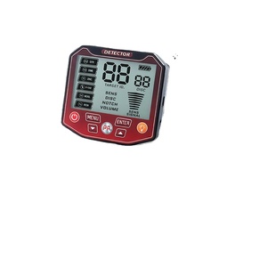 Détecteur de métaux avec bobine de recherche de 25 cm, multifréquence, en plastique ABS noir et rouge, pour adultes - Product Image 4