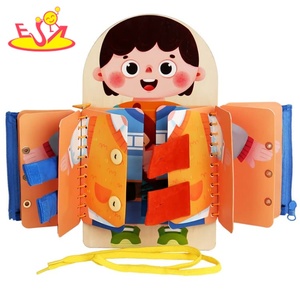 Nouvelle Planche Sensorielle Thème Fille 2026, Jouet Montessori de Motricité Fine avec Activités de Habillage pour Tout-Petits W12D932 - Product Image 1
