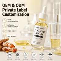 Sérum Visage Apaisant au Curcuma et Vitamines Naturelles pour Peaux Sensibles, Réparateur de Barrière Cutanée, Anti-Âge, Liquide 30ml – Fabricant ODM