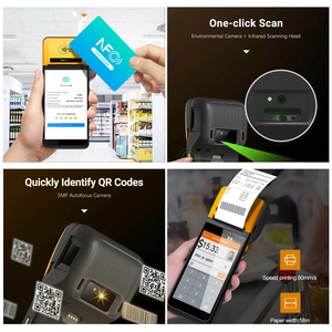 5 "3GB + 16GB tất cả trong một nhà hàng thanh toán di động Android 13 cầm Tay POS thiết bị đầu cuối màn hình cảm ứng máy với 58 Mét Máy in nhiệt - Product Image 3