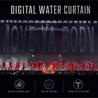 Cortina de Agua Digital LED Musical Programable para Exteriores, Suministro para Proyectos Comerciales de Paisajismo, Directo de Fábrica B2B