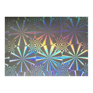 Factory Supplier A4 Size 0.08mm 3D Hologram Overlays with Glue