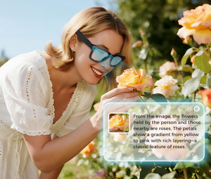 Lunettes Intelligentes IA M01 Pro avec Caméra 8MP, Vidéo 1200P, Traduction en Temps Réel, ChatGPT, Réduction de Bruit ENC, Contrôle Tactile via App, Portables - Product Image 5