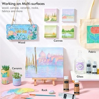 Meilleure Vente 2025 – Peinture Acrylique en Gros pour Artistes Débutants, Marque Privée, pour Coulage d'Eau et d'Huile, Set de Peinture sur Verre 30ml