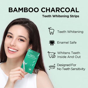 Bandes de Blanchiment des Dents au Charbon Actif avec Logo Privé Sourire Blanc Brillant, pour Dents Sensibles, 14 Pièces - Product Image 2