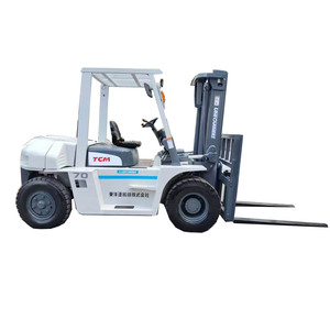 Precio bajo Usado TCM 7 Ton Carretilla elevadora diesel Mástil de dos etapas 1220mm Longitud de la horquilla Buen estado Origen de Japón Silvicultura y construcción - Product Image 1