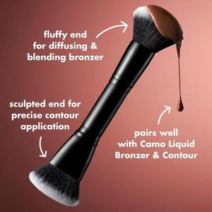 Bronceador Líquido, Brocha para Contorno, Fórmula Sedosa Altamente Pigmentada, Cerdas Sintéticas de Doble Punta, 100% Vegano, No Testeado <span class=keywords><strong>en</strong></span> Animales - Product Image 3