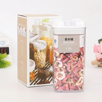 Réfrigérateur personnalisé empilable de qualité alimentaire Organisateur en plastique sans BPA Ensemble de boîtes de rangement pour grains de verre Bocal hermétique pour aliments secs respectueux de la terre