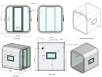 Cabine Capsule Sinoy Push Pull, Prix Usine, Maisonnette Préfabriquée de Luxe, Mini-Maison, Cabine Capsule pour Usage Domestique