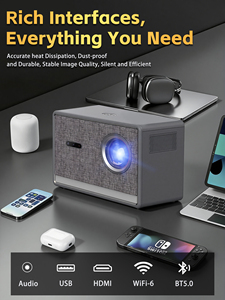 <span class=keywords><strong>Projecteur</strong></span> LED intelligent Android <span class=keywords><strong>4K</strong></span> CR53, entièrement étanche et sans poussière, vidéoprojecteur natif 1080P pour la maison, les affaires et le camping - Product Image 4