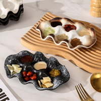 Vintage Eier-Tablett Persönliche Keramikplatte für Speisen, Snacks & Gewürze Ovales Muster für Hochzeiten & Feiern
