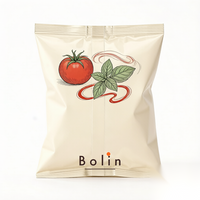 Sachet de café en aluminium de qualité alimentaire de petite capacité, scellé sur trois côtés, avec bande de soudure centrale, pour emballage de gâteaux