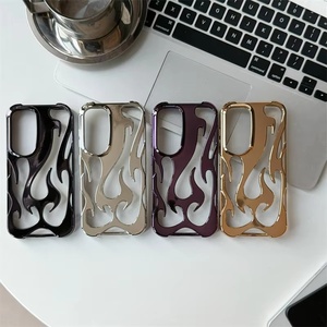 TPU placcatura elettrolitica 3D fiamma <span class=keywords><strong>custodia</strong></span> vuota opaca per <span class=keywords><strong>Samsung</strong></span> Galaxy S25 S24 S23 S22 Ultra A16 <span class=keywords><strong>A14</strong></span> A55 A54 A06 A15 - Product Image 2