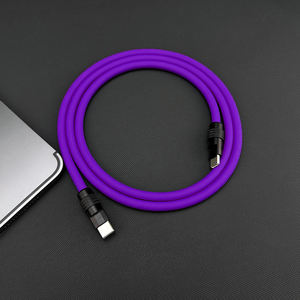 Cavo di Ricarica Super Veloce Chubby <span class=keywords><strong>C</strong></span>-<span class=keywords><strong>C</strong></span> da 240W per Telefono, in Lega di Zinco e Silicone Liquido, da Type-<span class=keywords><strong>C</strong></span> a Type-<span class=keywords><strong>C</strong></span> per MacBook, <span class=keywords><strong>iPhone</strong></span> 15 e 16 Pro Max - Product Image 5