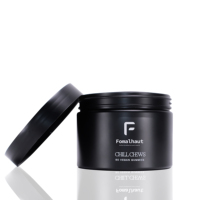 Fomalhaut vente en gros de crème d'emballage verte PCR en plastique pour animaux de compagnie 250 ml 500ml pot noir de 8oz