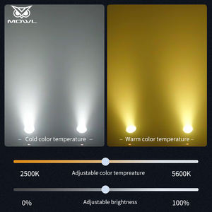 MOWL 120W DMX Warm Cool White COB Blinder Surface LED Moving Head Light For Stage Theatre Studio - Product Image 3