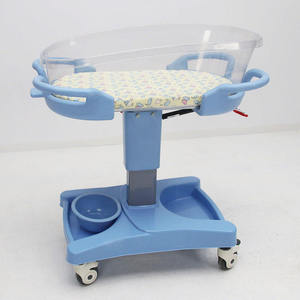 Cuna hidráulica móvil de plástico ABS para uso hospitalario HBC-01, cuna médica para bebés recién nacidos - Product Image 6