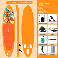 Nouvelle Arrivée 2026 Planche de Stand Up Paddle Gonflable Super Large 335CM Haute Stabilité Charge Maximale 190kg pour SUPFW61B Écologique