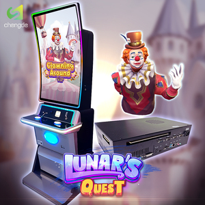 มีสินค้าในสต็อก จอสัมผัสแนวตั้งขนาด 43 นิ้ว เครื่องเล่นเกมหยอดเหรียญแบบ Nudge Game พร้อมรีลเกมฝึกทักษะ 6 เกม  กระดานเกม Lunar's Quest - Product Image 1