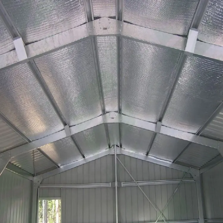Folha de isolamento de alumínio, 110g gsm 1.2 m, largura, de isolamento, reflexiva com tecido tecido, barreira radiante sob o telhado metálico