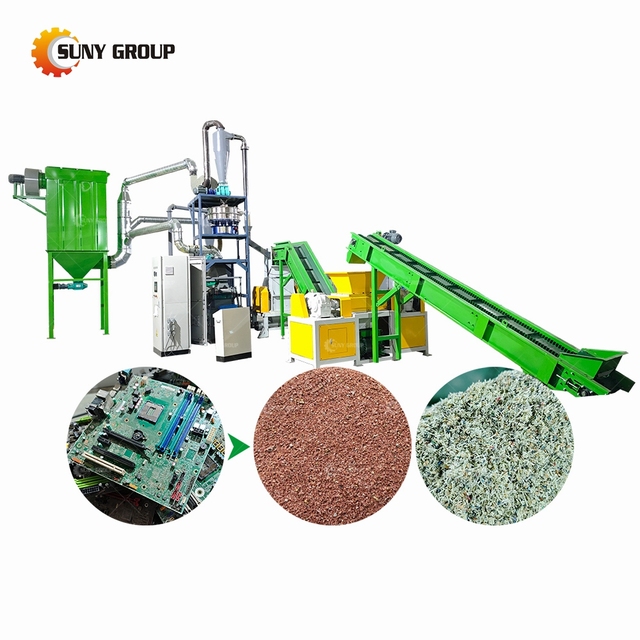 Energy Saving E Waste Recycling Machinery PCB Recycling Equipment for Metal Recycling