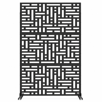 Panneaux décoratifs en acier galvanisé Art Déco, découpés au laser sur mesure, durables, pour murs d'intimité extérieurs, aménagement paysager et jardin