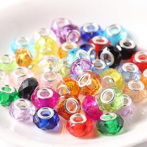 Cuentas sueltas de cristal 3A redondas y planas facetadas transparentes de 14mm para hacer joyas DIY al por mayor en colores mezclados listas para enviar - Product Image 4