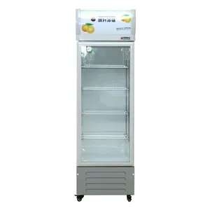 Tipo Standard a porta singola tubo di rame raffreddamento diretto compressore inferiore bevande commerciali frigorifero refrigeratore bevande