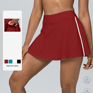 Nouvelle jupe courte de yoga personnalisable pour femme, coupe trapèze, taille haute, décontractée, pour le fitness et le tennis, avec short intégré - Product Image 6