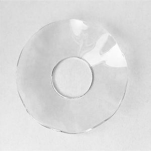 Accesorio de portavelas de vidrio transparente, <span class=keywords><strong>plato</strong></span> hondo ondulado, <span class=keywords><strong>plato</strong></span> poco profundo <span class=keywords><strong>para</strong></span> decoraciones <span class=keywords><strong>para</strong></span> el hogar de bodas - Product Image 2
