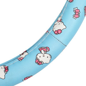 Cute <strong>Hello</strong> <strong>Kitty</strong> <strong>Car</strong> Steering Wheel Cover Universal Anti-Slip Steering Wheel Protector Cartoon Auto Interior <strong>Accessory</strong> for Women - Product Image 5