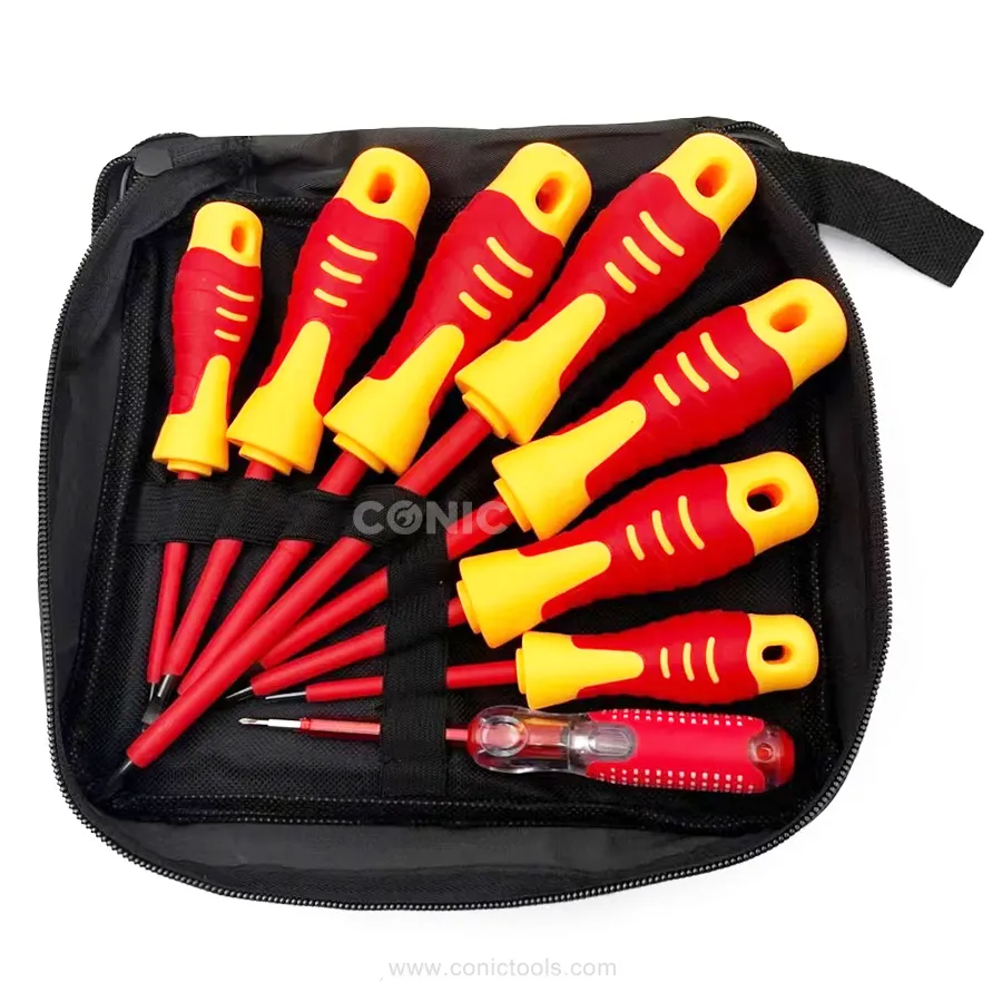 Multifunction electrician insulated Screw Driver Bit Set Resistant To 1000v High Voltage Insulated Screwdriver Bits