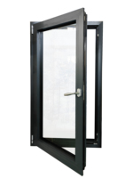Ventanas Abatibles y Oscilobatientes de Aluminio Penjoy, Modernas, con Triple Acristalamiento Templado, Tamaño Personalizado, para Exteriores, Protección Contra el Calor
