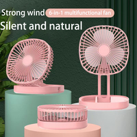 Ventilateur de table portable YouNiMei rechargeable par USB, pliable, facile à ranger, design télescopique, en plastique, pour utilisation en extérieur, en voiture et en camping-car